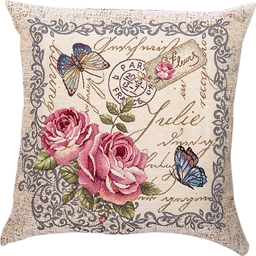 Perna decorativa 323 roses and butterflies
