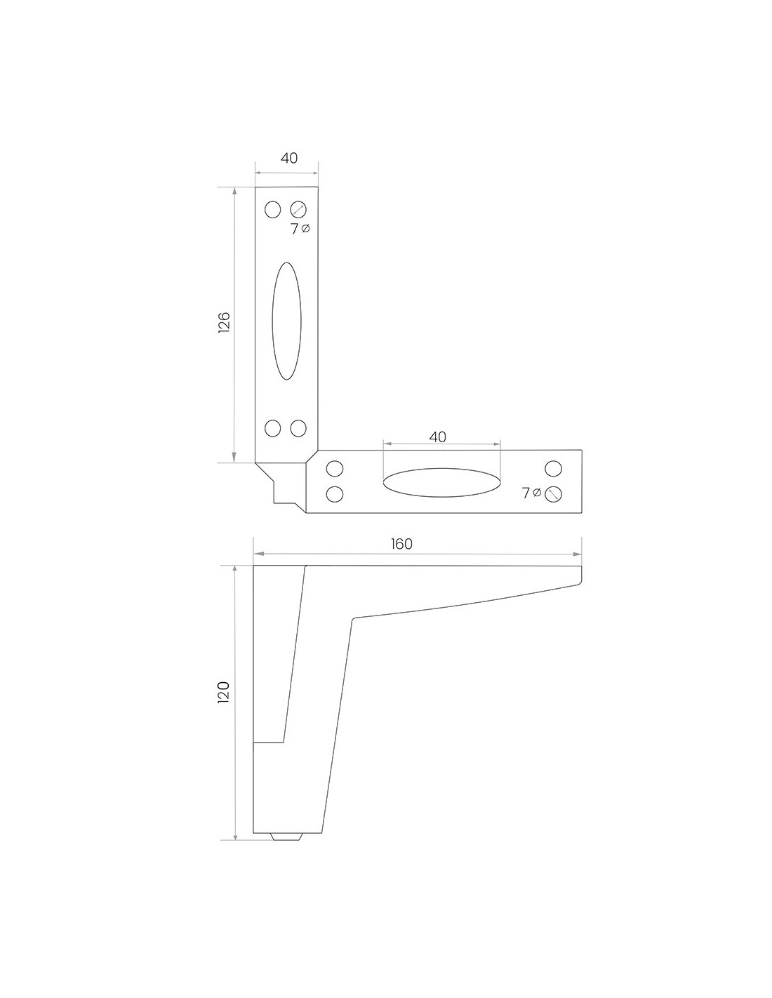 Accesorii tapiţerie Picior mobila KM240