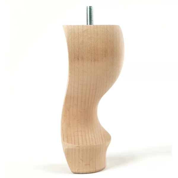 Picior din lemn de fag pentru mobila stil KM6005