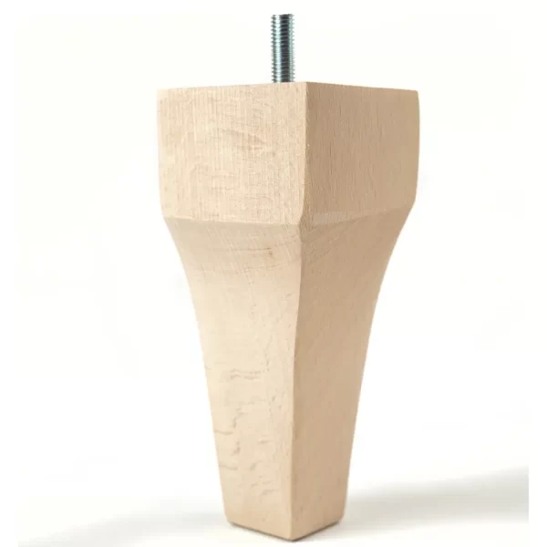 Picior din lemn de fag pentru mobila stil KM6075