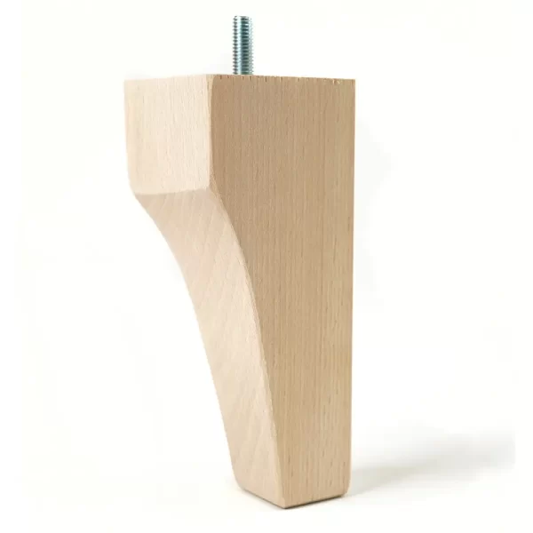 Picior din lemn de fag pentru mobila stil KM6075